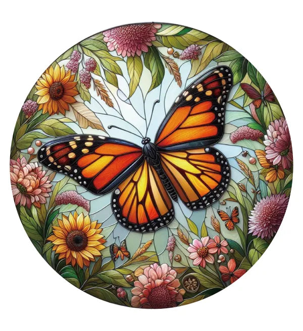 Butterfly Stained Glass Hanging