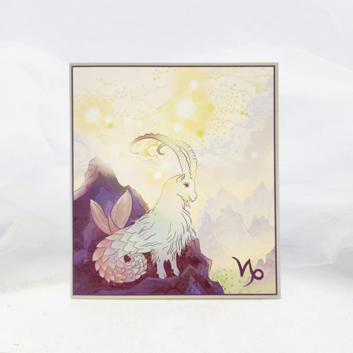 Capricorn Greeting Card (21st Dec to 21st Jan. Blank)