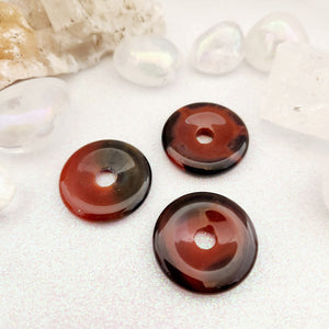 Carnelian Donut Pendant