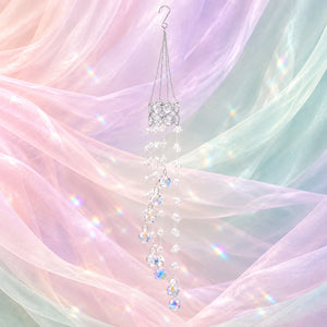 Cascading Crystal Suncatcher | Iridescent Prism Balls | Window Hanging