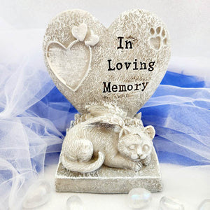 Cat Memorial with Heart