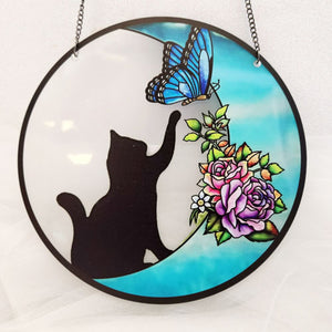 Cat and Butterfly Hanging