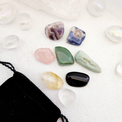 Chakra Crystal Kit (with 8 crystals, a bag & information sheet)