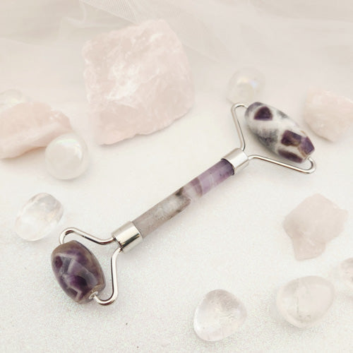 Chevron Amethyst Massage Roller