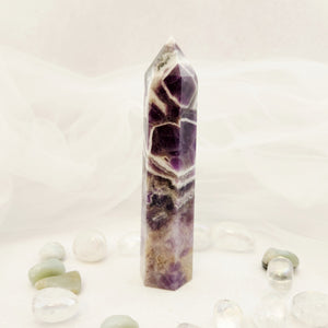 Chevron Amethyst Polished Point