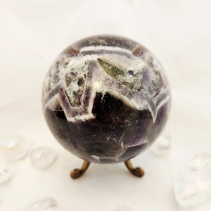 Chevron Amethyst Sphere
