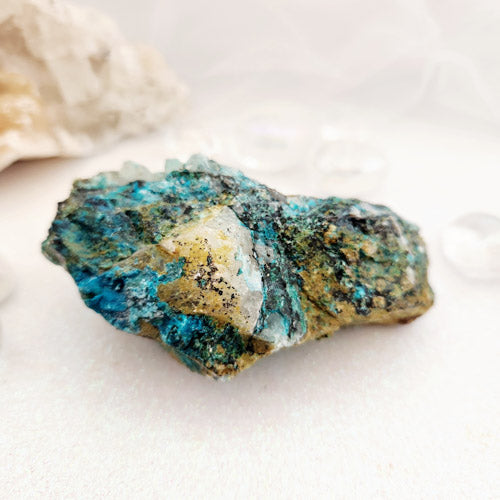 Chrysocolla Rough Rock (approx. 9.1x5.9cm)