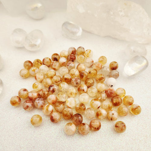 Citrine Bead (heat treated. assorted. approx. 8mm)