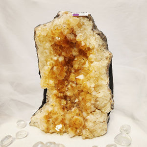 Citrine Cluster - Cut Base - Heat Treated
