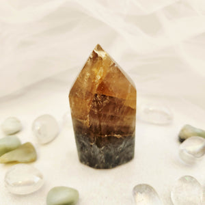 Citrine Polished Point w. Mystery Stone