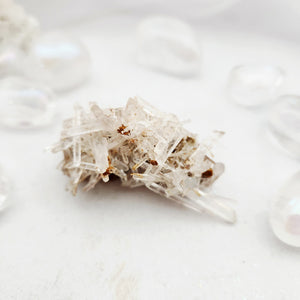 Clear Needle Quartz Crystal Cluster | Amplified Intention | 19g