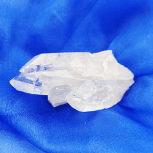 Clear Quartz crystal cluster with large, prominent points, amplifying energy and clarity