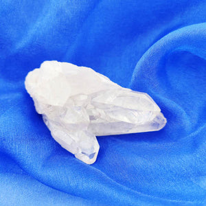 Clear Quartz crystal cluster with large, prominent points, amplifying energy and clarity