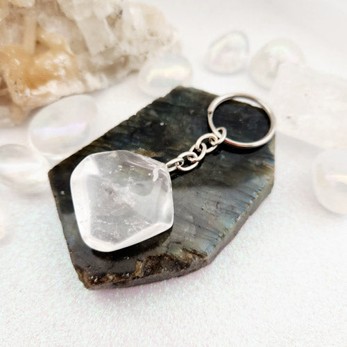 Clear Quartz Keyring (assorted)