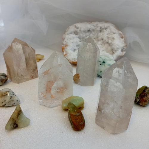 Clear Quartz Partially Polished Point (assorted. approx. 6.7-8.1x4-4.8cm)