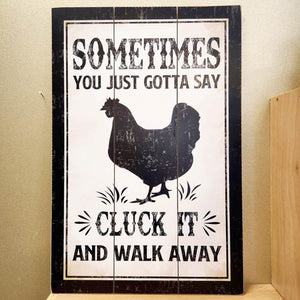 Cluck It Wall Art