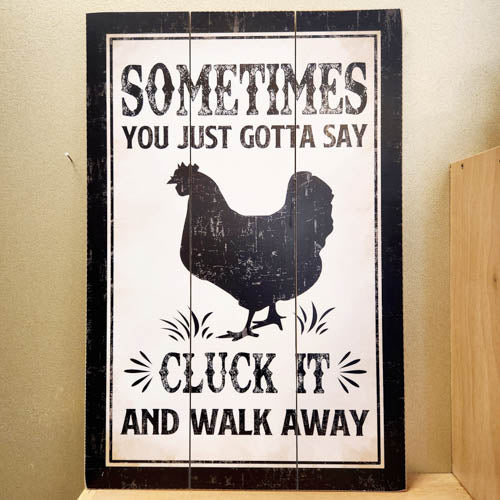 Cluck It Wall Art (approx. 40x60cm)