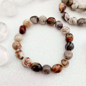 Crazy Lace Agate Nugget Bracelet