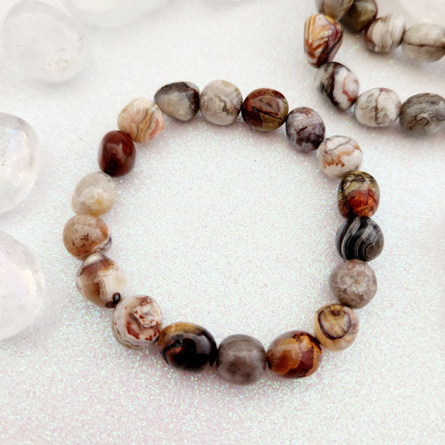 Crazy Lace Agate Nugget Bracelet (assorted)