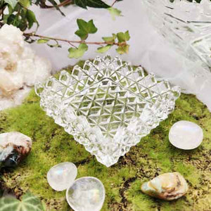 Cut Glass Trinket Dish | Square | Pre-Loved