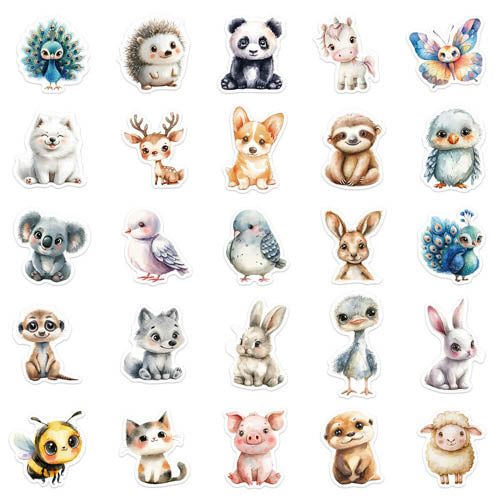 Cute Critter Self Adhesive Sticker (assorted designs)