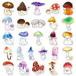 Cute Mushroom Self Adhesive Sticker