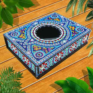 DIY Diamond Art Mirror Insert Trinket Box Kit