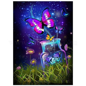 DIY Diamond Art Butterflies in Starlight Wall Art Kit