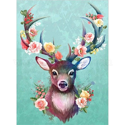 DIY Diamond Deer Wall Art Kit (ready to assemble)