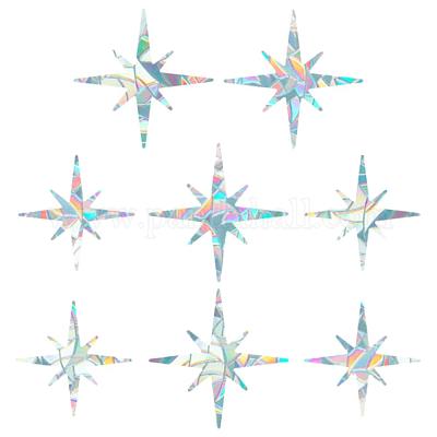 Star Prism Effect Window Stickers (set of 8 pieces)