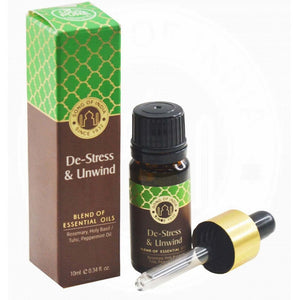 De-stress & Unwind | Rosemary, Holy Basil - Tulsi, Peppermint | Essential Oil Blend | 10ml