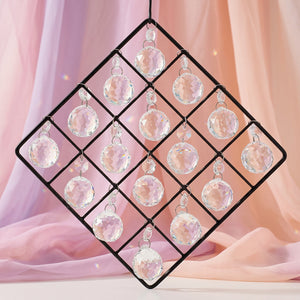 Diamond Lattice | Prism Suncatcher | Window Hanging