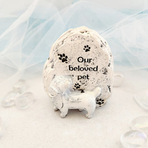 Dog Memorial | Our Beloved Pet | Resin | Memorial Keepsake