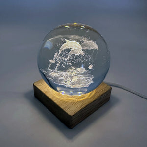 Dolphins Glass Ball