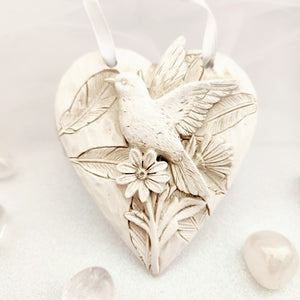 Dove on Heart Wall Hanging