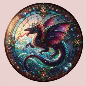 Dragon | Stained Glass | Suncatcher | Large