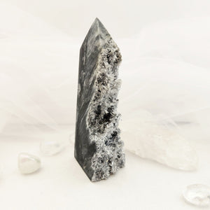 Druzy Quartz Cluster on Basalt Matrix