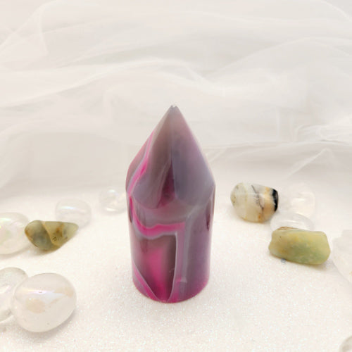 Dyed Agate Pencil Point (approx. 8.2x3.8cm)