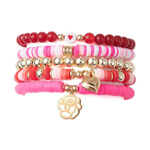 Dyed Jade & Acrylic Bracelets