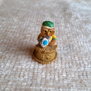 Explorer Owl | Fairy Garden | Resin | Pre-Loved