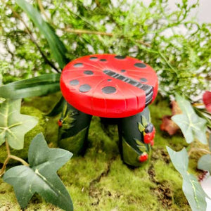 Fairy Garden Ladybird Stool