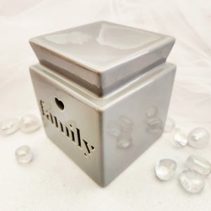 Family Oil Burner | Ceramic | Grey