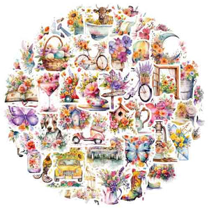 Floraculture Self Adhesive Sticker