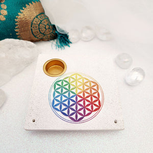 Flower of Life Incense Holder | Resin | Cones & Sticks