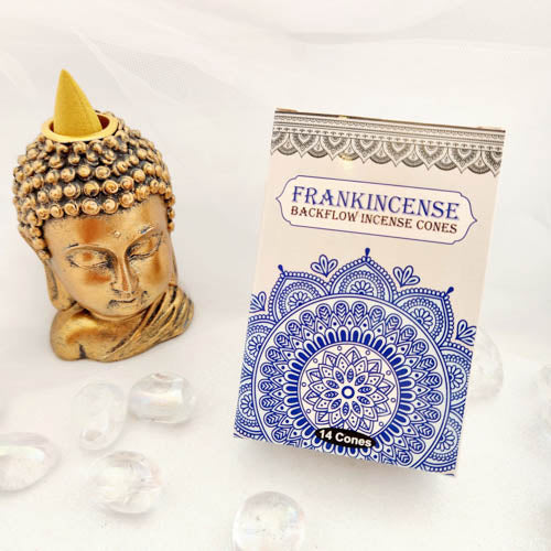 Frankincense Backflow Incense Cones (Sacred Tree. pack of 14)