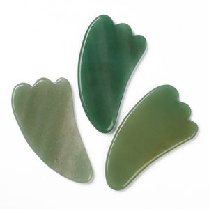 Green Aventurine Gua Sha Massage Tool, Assorted