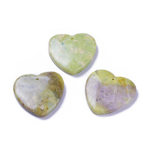 Olivine aka Peridot Heart Pendant (assorted)