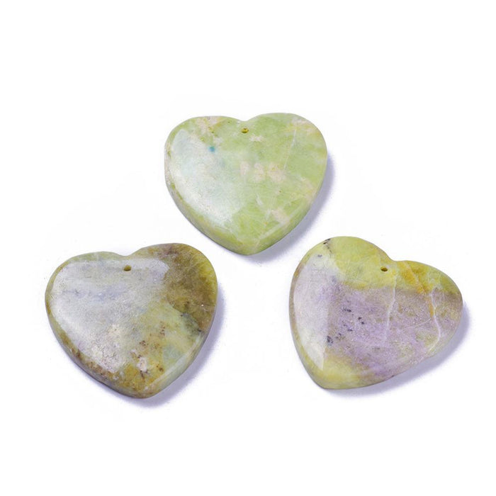 Olivine aka Peridot Heart Pendant (assorted)