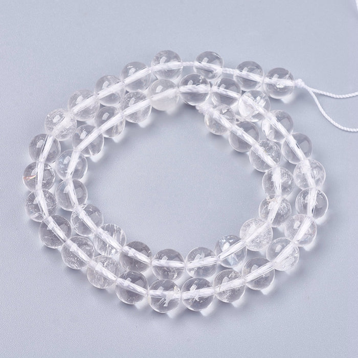 Clear Quartz Bead Strand (approx. 43-45 round 8mm beads)