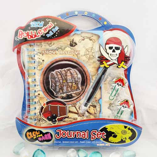 Glow in the Dark Pirate Journal Set
